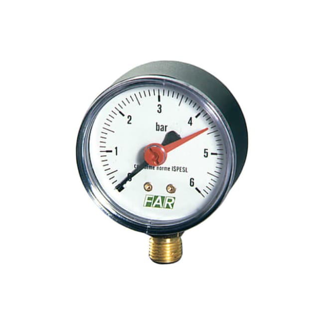 FAR 2500 P10 Manometer, 0-10 bar G8 bak