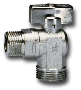 CIM 39LNEW Kulv vinkel utv G15xG20 förn. mässing med vred