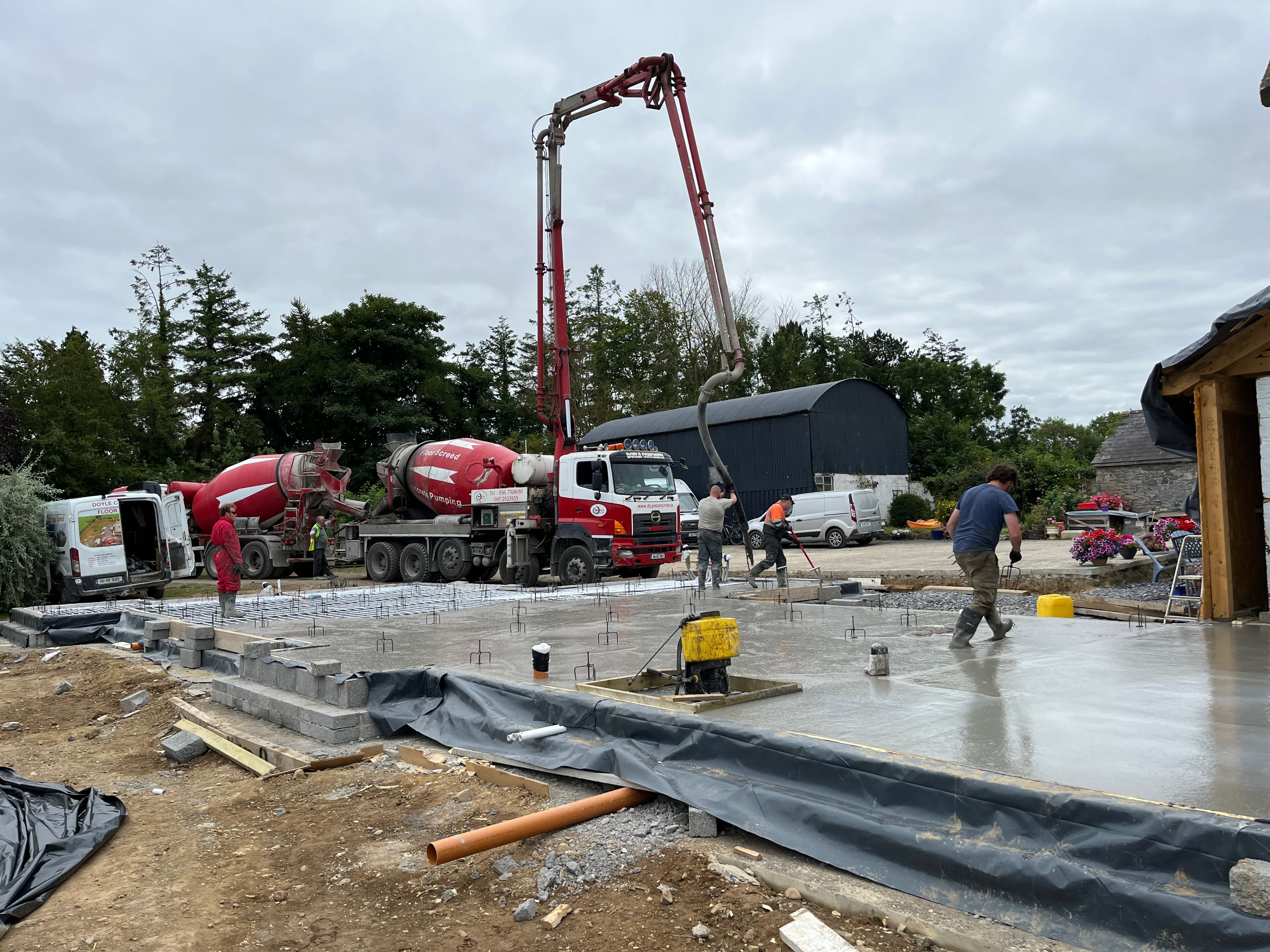 Various aspects of concrete works on different Projects