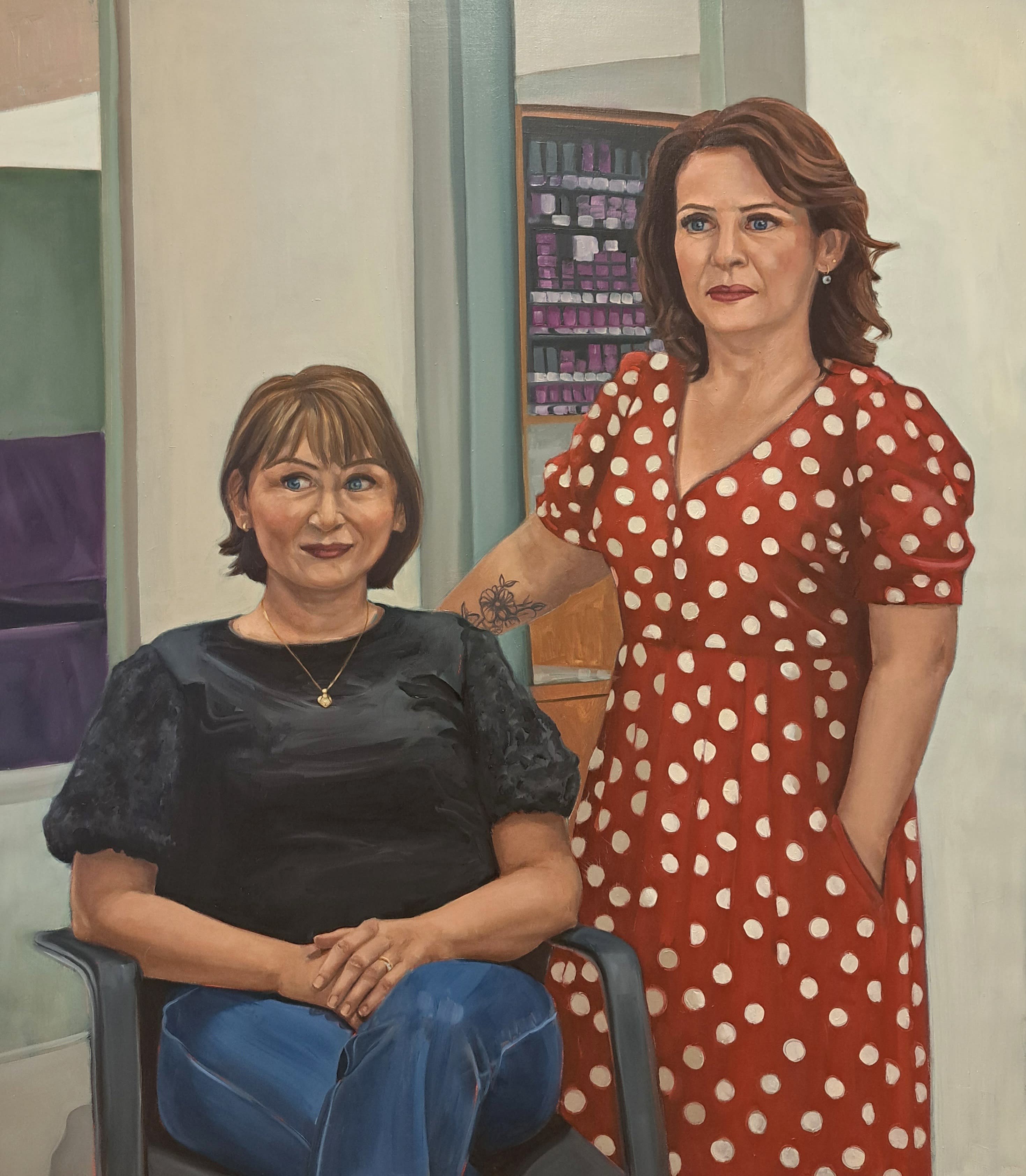 Oil portrait on linen