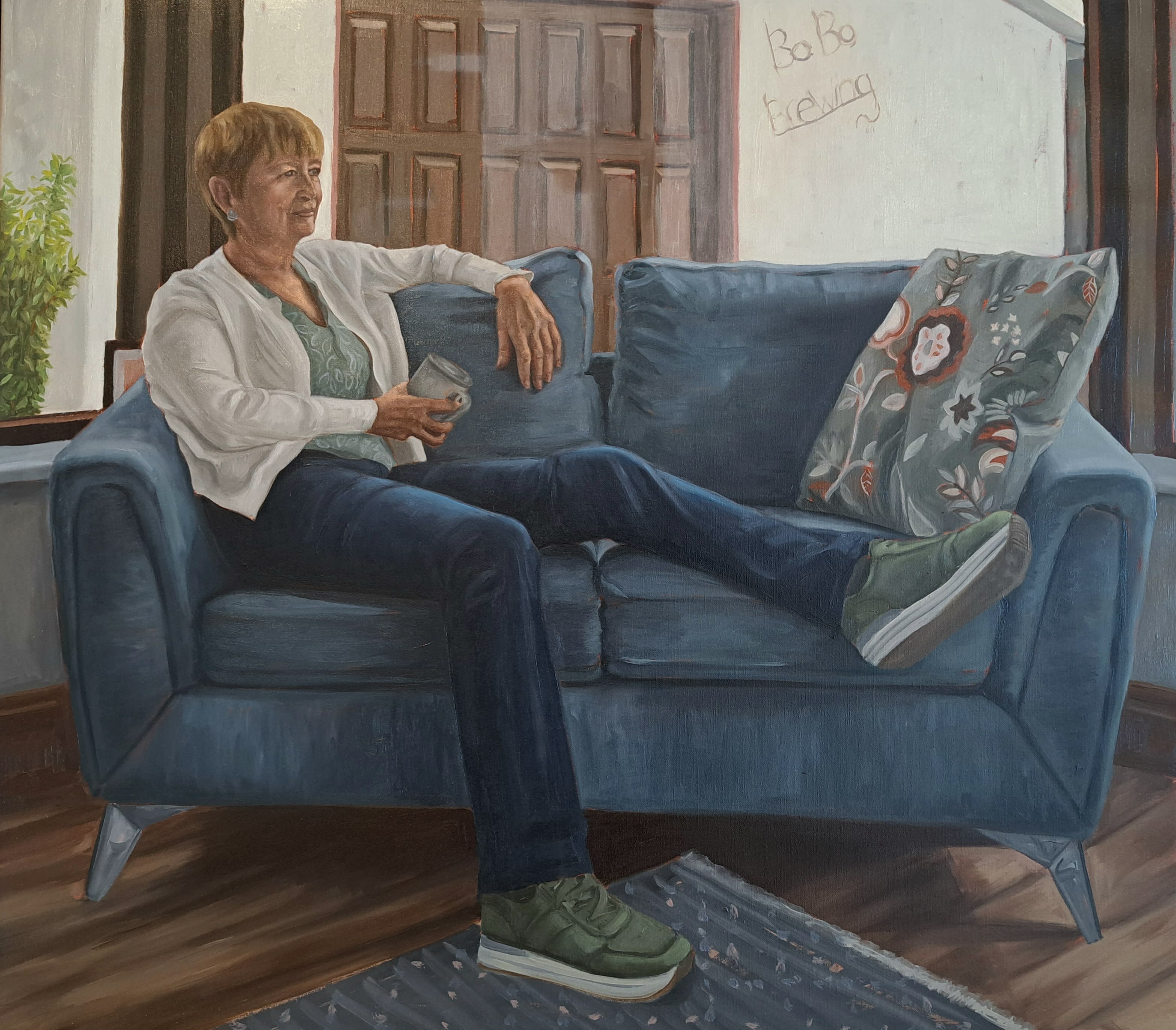 Oil portrait on linen