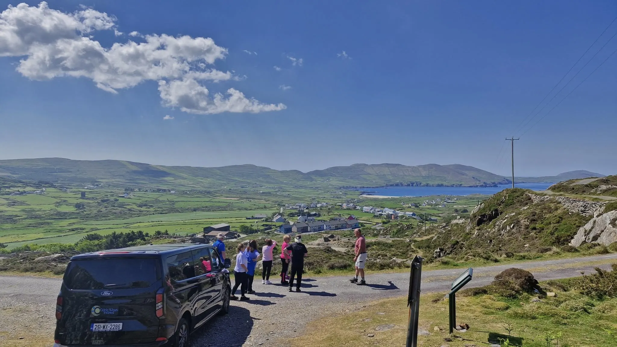 celtic ways priavte driver tour in ireland, Co. Cork overlooking the bay in Ahilles