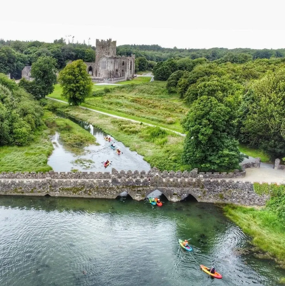 unnamed Group on a tour at Tintern Abbey Kayaking
