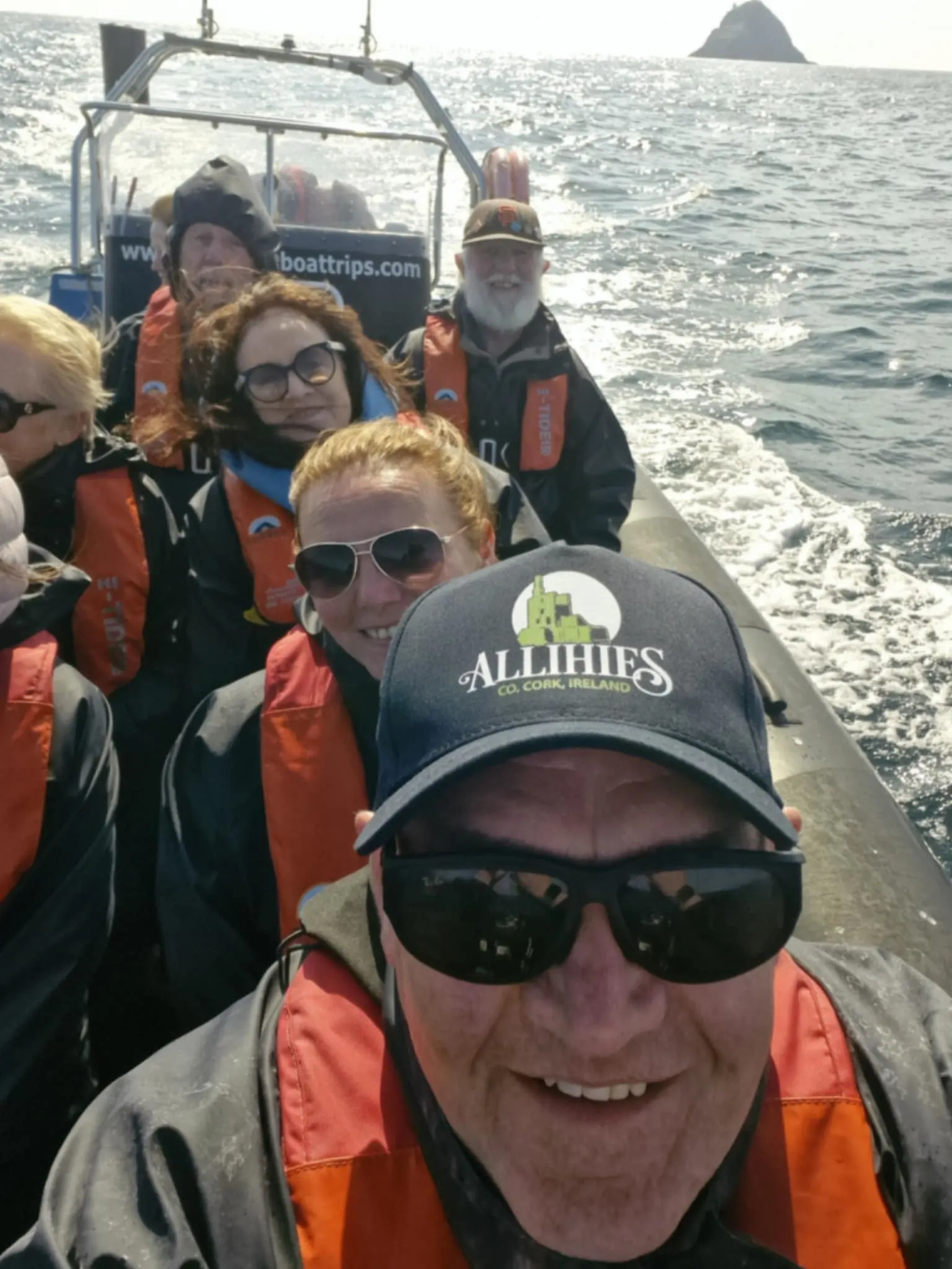 boat-2 private tour group on a boat in Co. Kerry Ireland