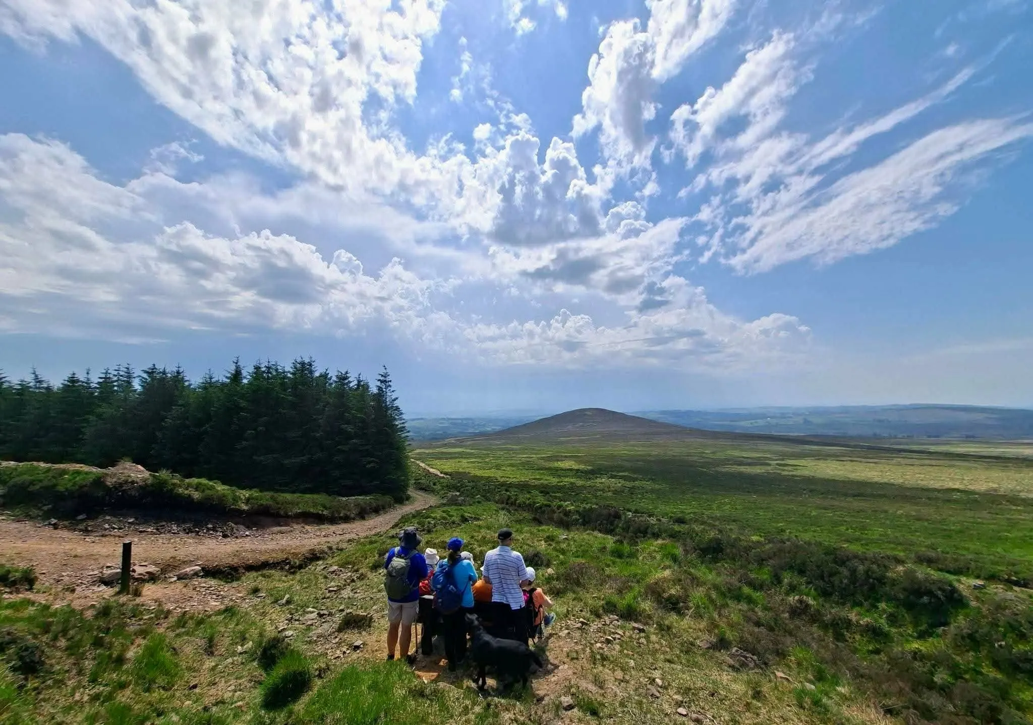 Walking group on St. Declan's Way in Ireland