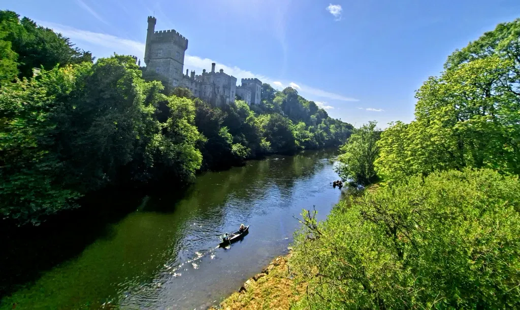 boats on the river by Lismore Castle Co. Waterford Ireland