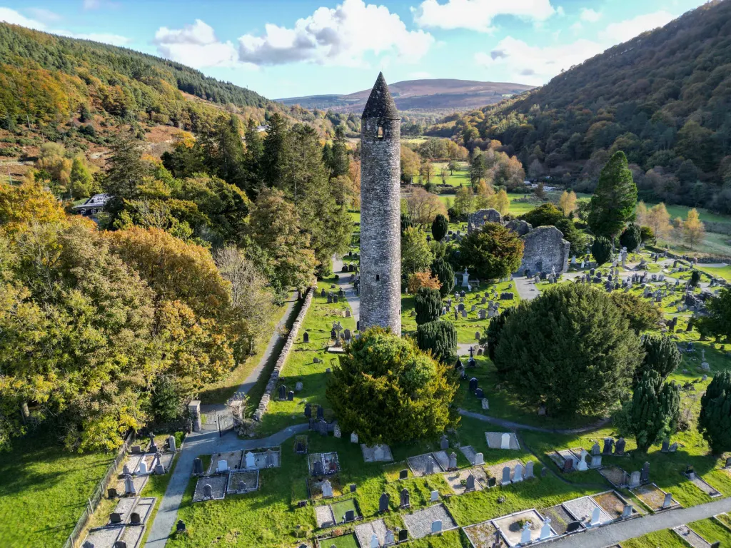 Glendalough Monastic site in Wicklow Ireland 