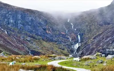 Rainbow moments on a mountain trail