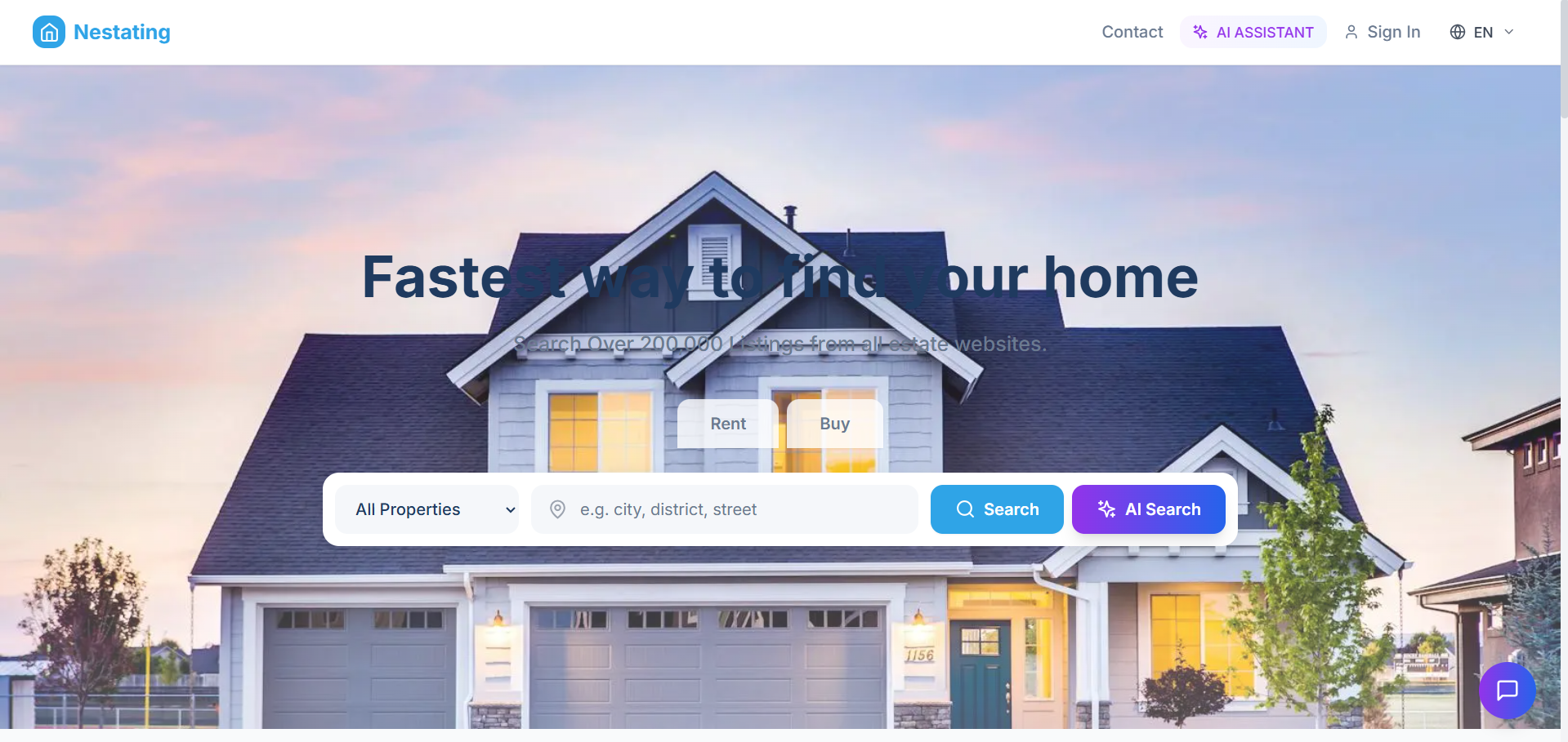 Nestating - AI-Powered Real Estate Platform