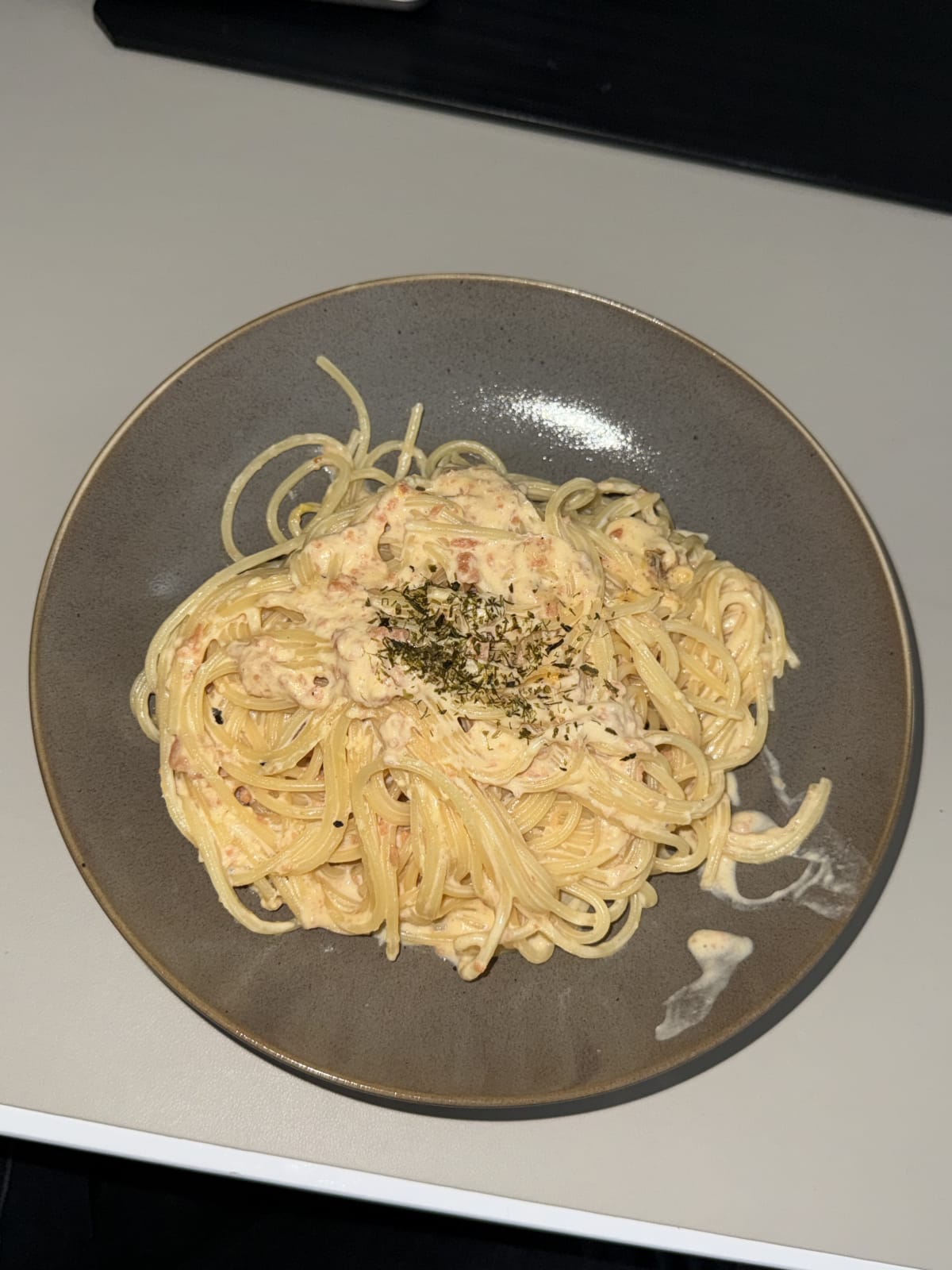 クリーミーサーモンパスタ