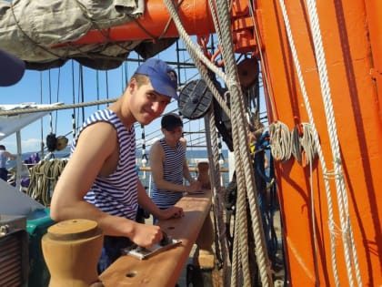 Керченские курсанты на легендарном барке «Седов»