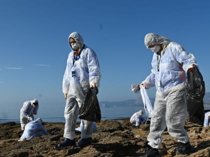 Роспотребнадзор оценит риски для здоровья населения после разлива мазута в Черном море