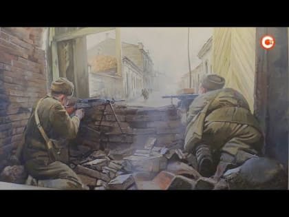 Выставка картин, посвященных Великой Отечественной войне, открылась в театре имени Луначарского