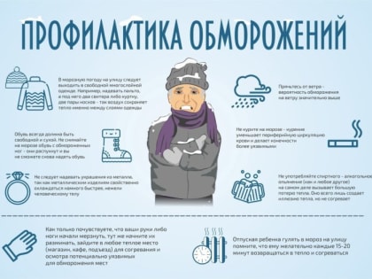 Профилактика переохлаждений и обморожений
