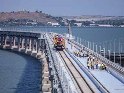 Железнодорожная часть Крымского моста строится с опережением – генподрядчик