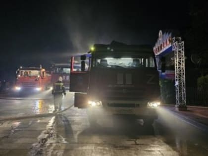 В Судаке горело кафе на площади 400 квадратных метров
