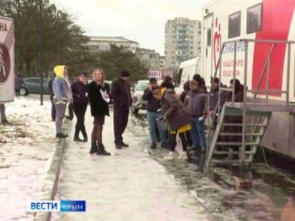 В Крыму начали  работать мобильные пункты центра крови