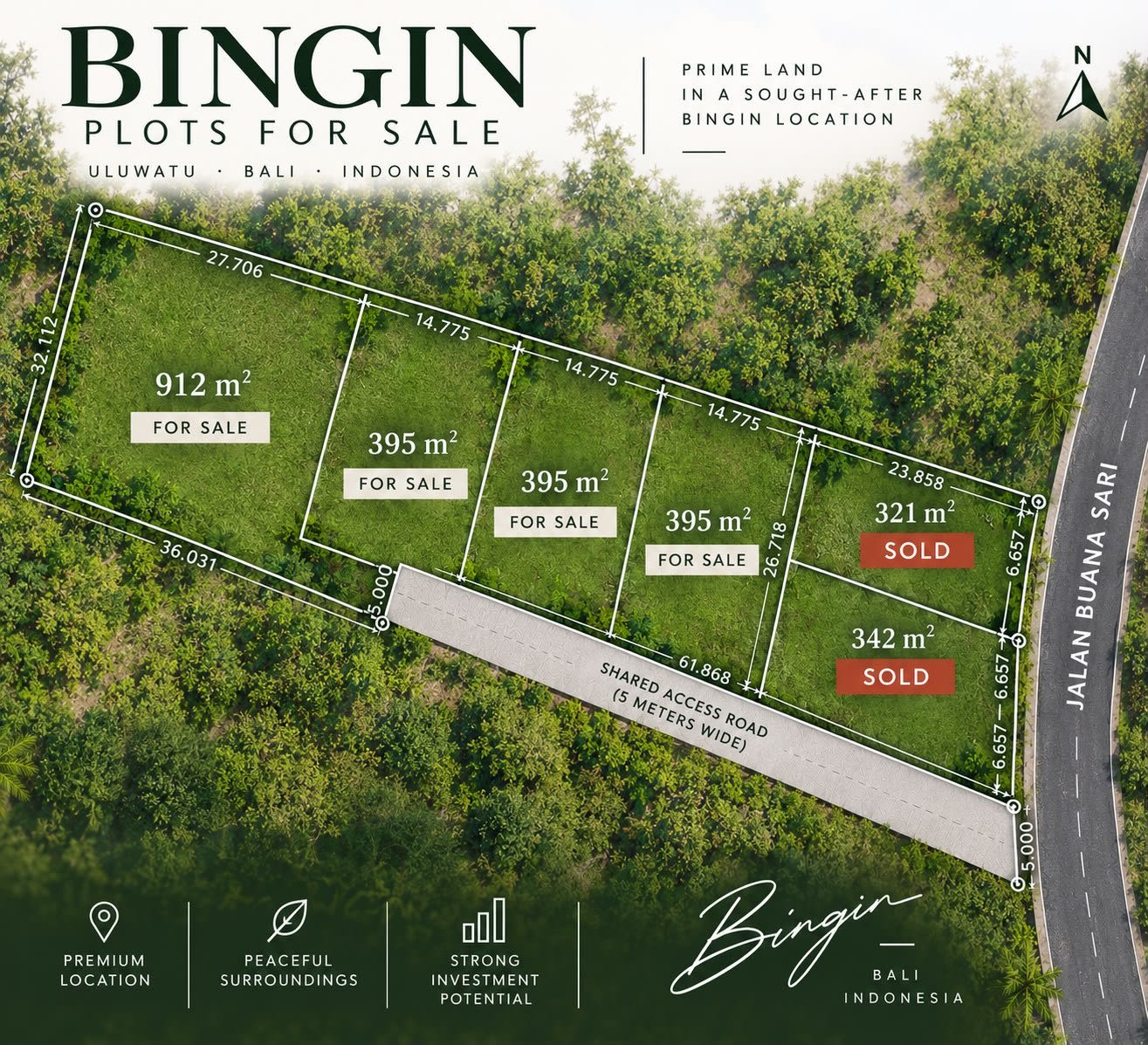Bingin Land Plots for Sale, Uluwatu, Bali