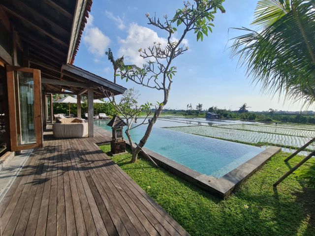 4-Pavilion Joglo Compound with Infinity Pool & Rice Field View – Nyanyi Beach, Tabanan - Image 3