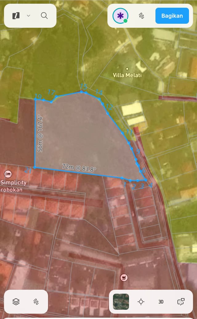 Commercial Freehold Land 4,550 m² (45.5 Are) on Jl. Tangkuban Perahu, Kerobokan, Bali - Image 5