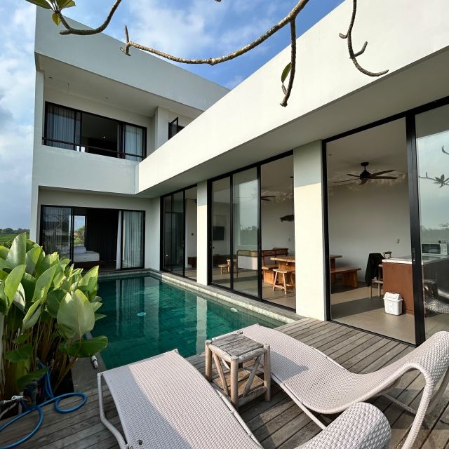 3-Storey Villa 3+1 Bedrooms with Rooftop, Rice Field & Sea View, Approximately 600 Meters to Beach in Cemagi, Bali - Image 1