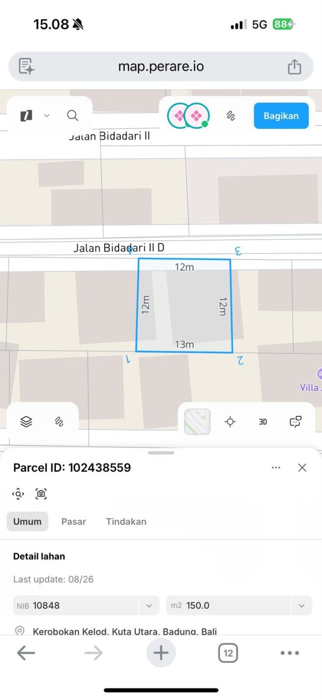 Premium 150 m² Land (SHM) in Bidadari, Seminyak, Bali - Image 3