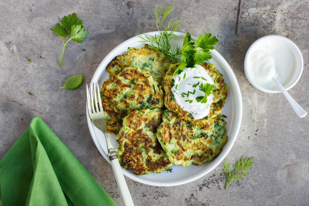 Offbeat monsoon special fritters recipe - Zucchini fritters