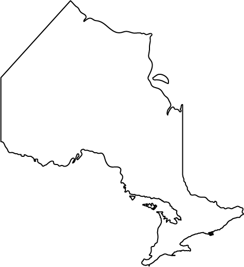map of ontario