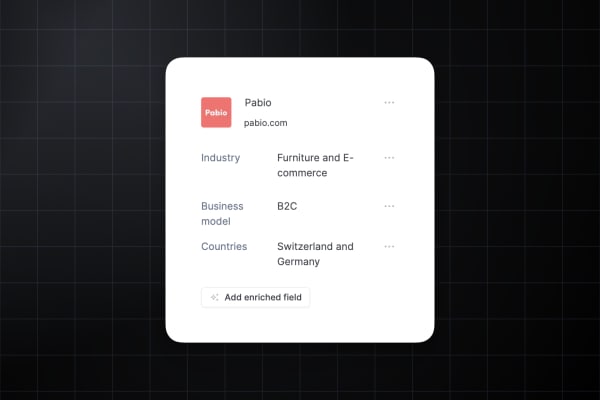 Screenshot of FirstQuadrant's enriched fields feature