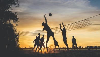 Volleyball on the beach