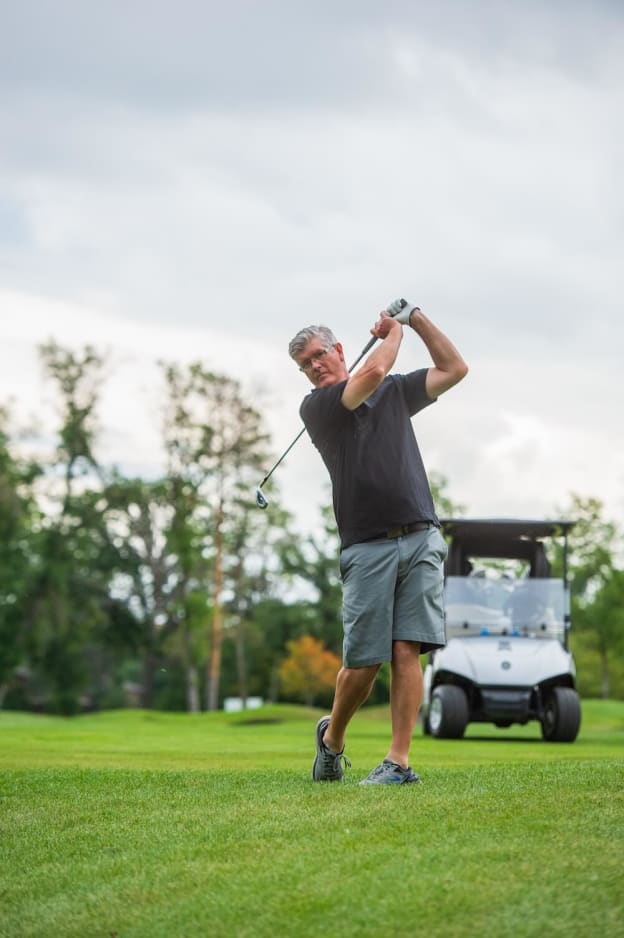 Barry Golf Swing Cart Behind