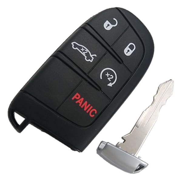 Chrysler/Dodge/Fiat/Jeep 300 Challenger Charger Aftermarket 5 Button Smart Remote Key 433MHz ID46 (PCF7945) CY24