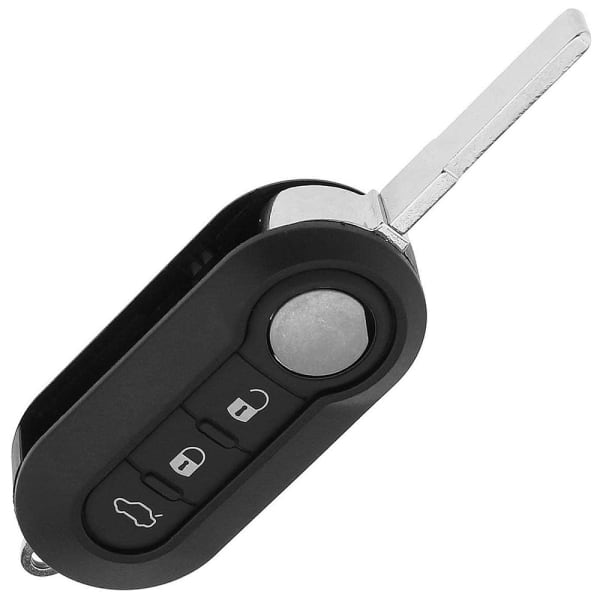 Abarth Citroen Fiat 3 Button Flip Remote Case With White Button SIP22 Blade