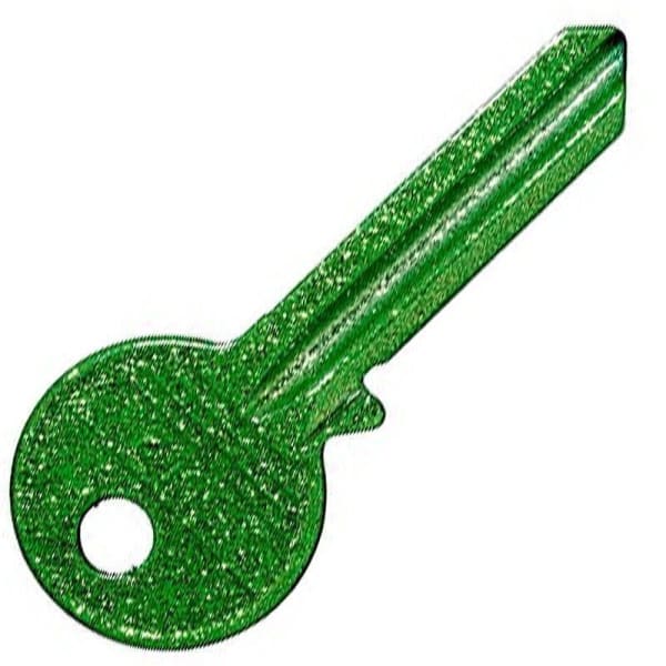 Green Glitter Key UL2 UL054 - Free Cutting Service In Store