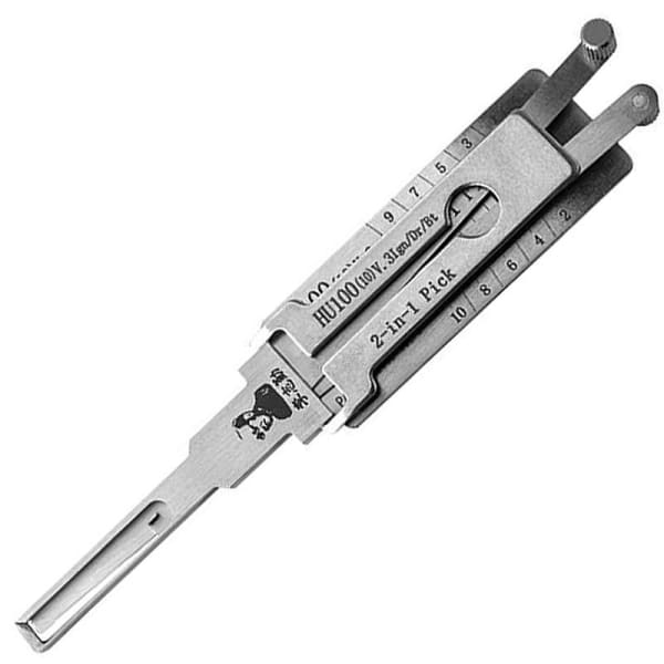 Buick / Chevrolet / Vauxhall (Opel) HU100 Genuine Lishi Twin Lifter Pick & Decoder - Boot / Doors / Ignition