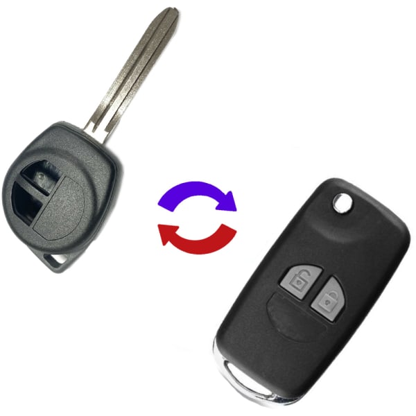Suzuki 2 Button Conversion Remote Repair Case With TOY43 Blade