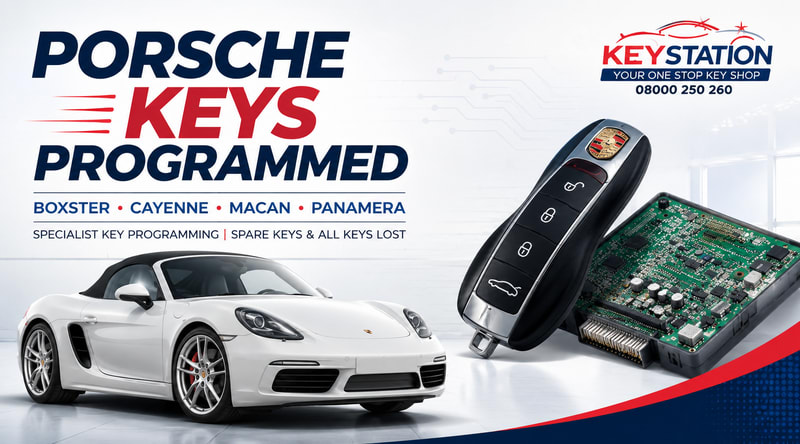 Porsche - Boxster - Cayenne - Macan - Panamera Keys programmed