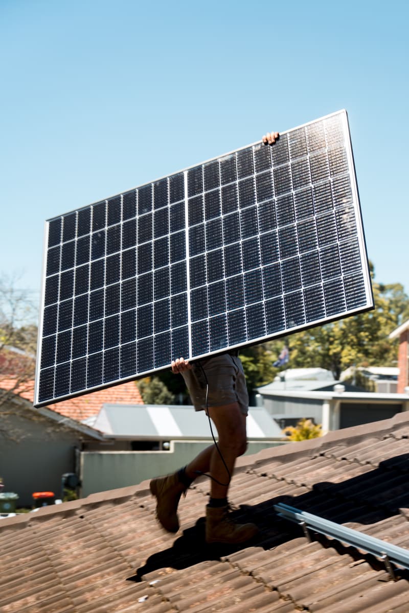 Solar panel installation in South Australia