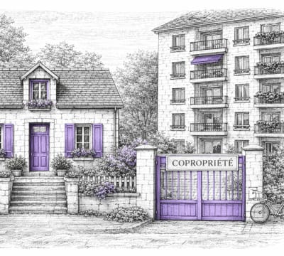 Reconstruction d'un lot de copropriété, bâtiment indépendant