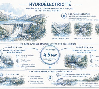 Hydroélectricité : concession ou autorisation ? Le seuil des 4,5 MW