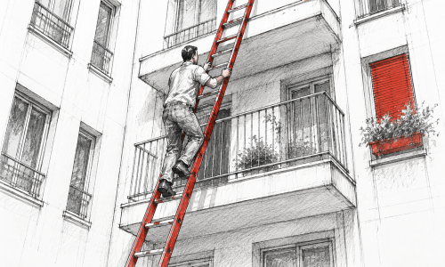 Chute d'une échelle en copropriété : la victime doit prouver le positionnement anormal (Cass. 2e civ., 28 mai 2026, n° 24-21.702)