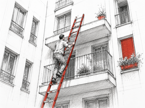 Chute d'une échelle en copropriété : la victime doit prouver le positionnement anormal (Cass. 2e civ., 28 mai 2026, n° 24-21.702)