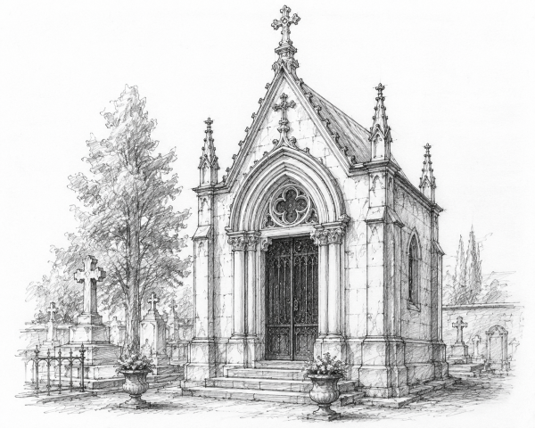 Sépulture, chapelle funéraire et monument de cimetière protégés : concession, propriété et régime des travaux