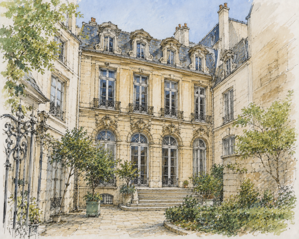 Hôtel particulier classé ou inscrit : travaux, division en lots et commerce en rez-de-chaussée