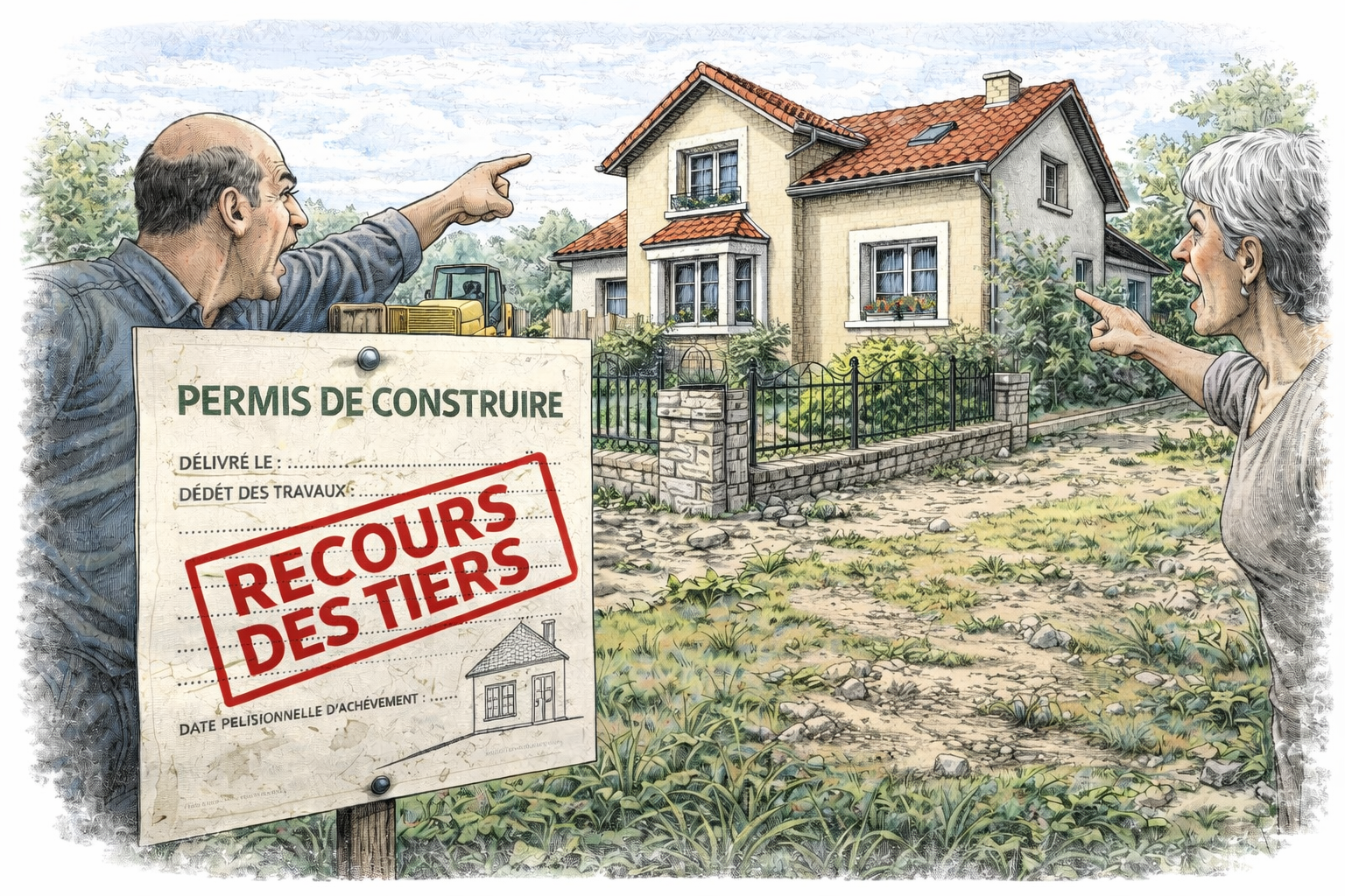 Permis de construire une maison individuelle : recours des tiers. Danger !