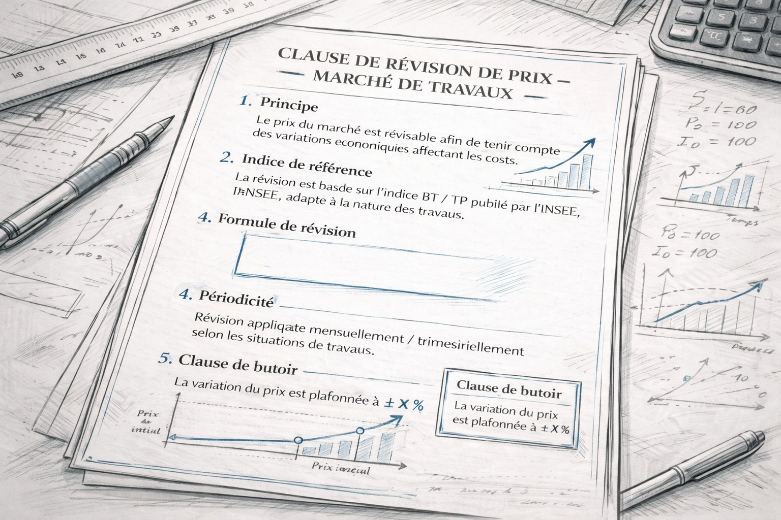 Clause de révision de prix BTP : comment sécuriser vos marchés de construction
