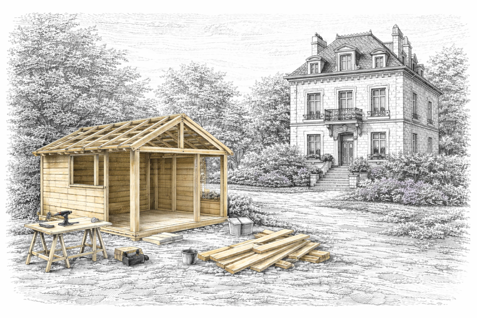 Construire sans permis de construire,  c’est possible !