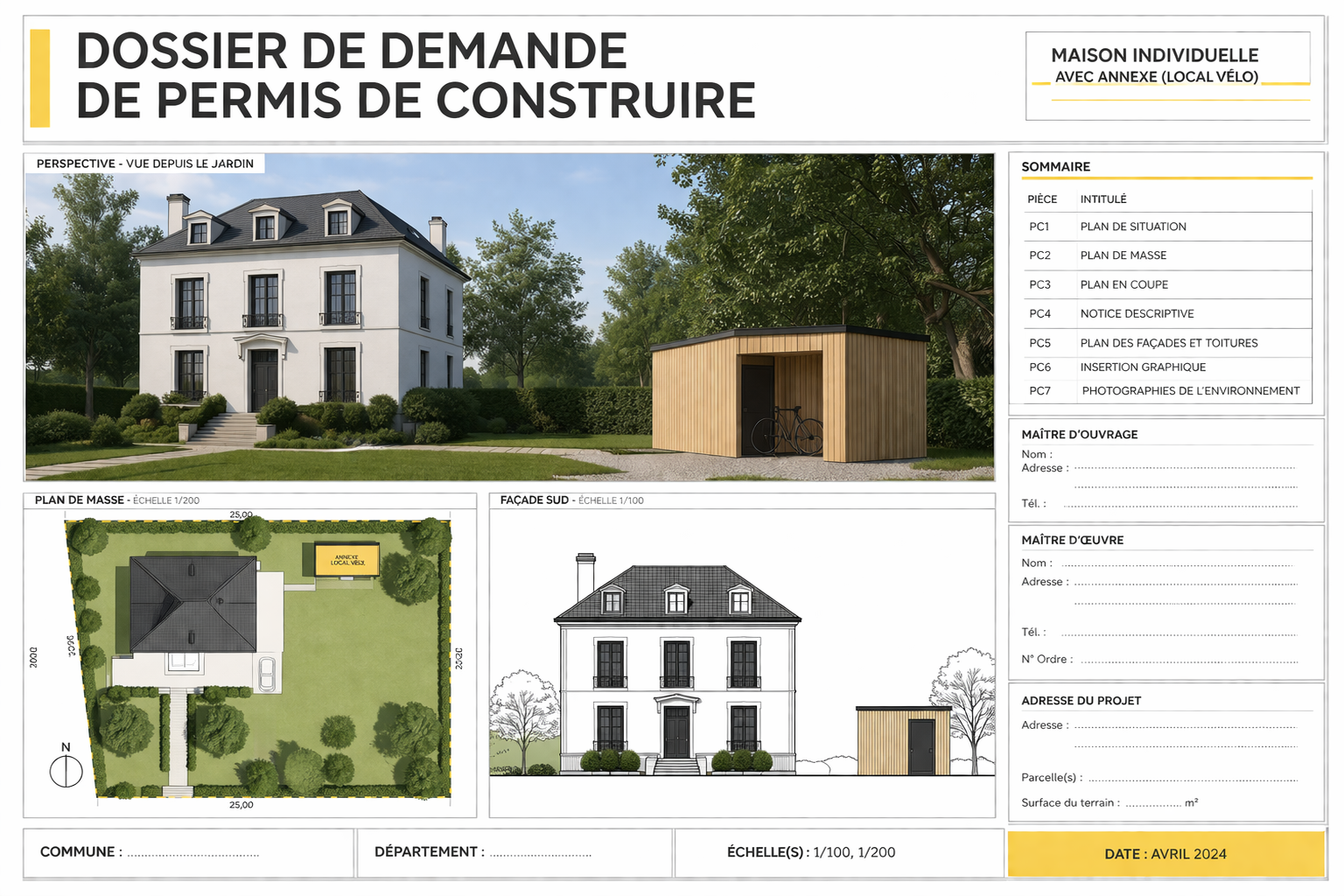 Obtenir un permis de construire ou une déclaration préalable !