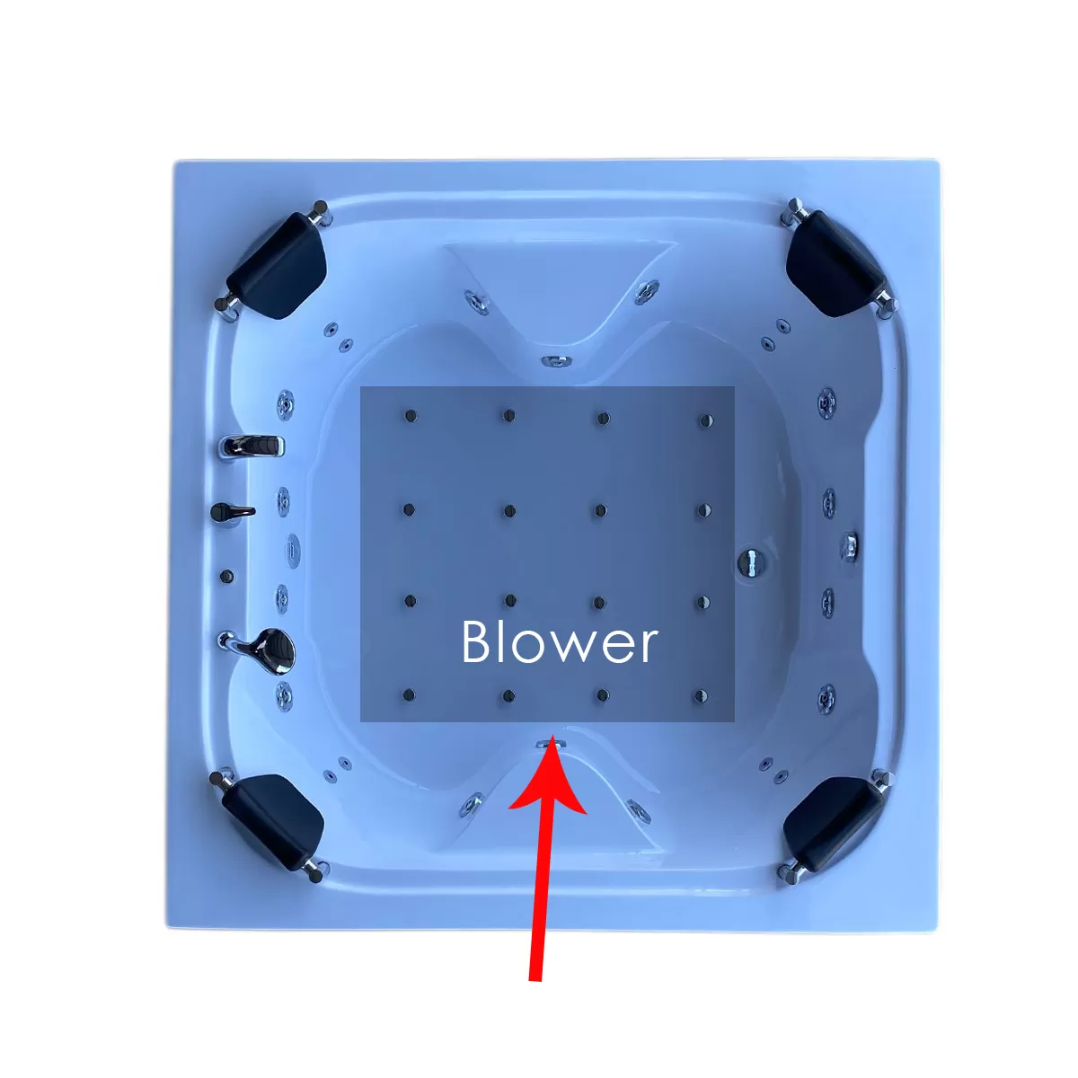 Jakuzi alt hava blower hidromasaj sistemi