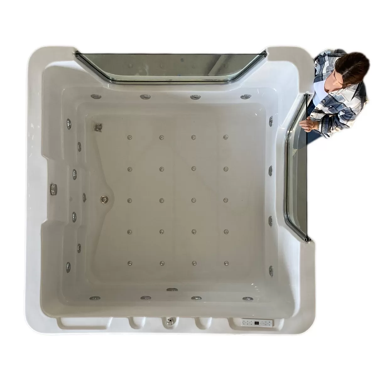 Bebek Jakuzi Spa Camlı 195 X 195 H 105